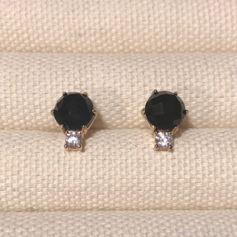 Round CZ Stud Earrings